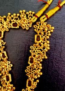 Exquisite Gold-Toned Ethnic Necklace Set