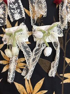 Floral Lace Bow Hair Clips (Set of 10)