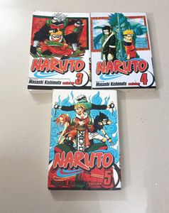 Naruto Manga Volumes 3-5