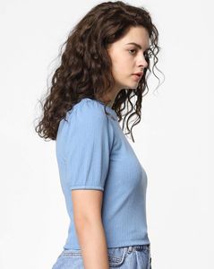 Only Puff Sleeve Crop Top
