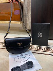 Prada Black Leather Shoulder Bag