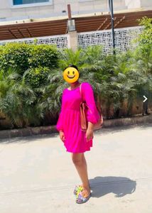 PlusS Women Pretty Pink Sweetheart Neck Dress 💗