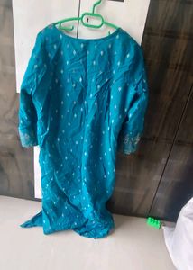 kurta palazo with cut dana work