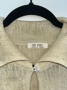 Textured Collared Short Sleeve Top