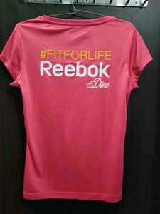 Reebok Women's Pink Workout T-Shirt