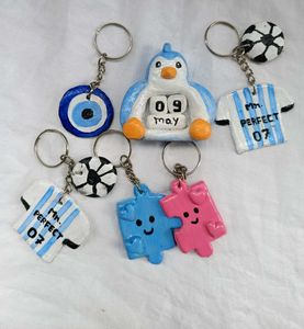 Cute Handmade Keychains With Calendar Combo