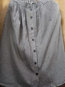 Black and White Gingham Skirt