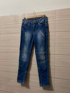 Tommy Hilfiger Blue Distressed Denim Jeans