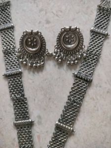 Oxidised Silver Jewellery Set