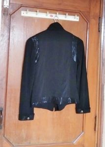 Korean black fancy short blazer for girls/women