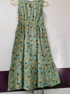 Cute Lemon Print Dress 12 to 13 Years