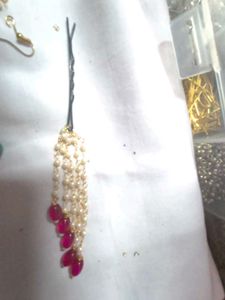 pack of 4 Beaded Hair Pin