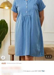 Oversized Denim Shirt Dress