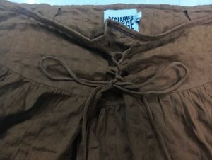 Flowy Boho Brown Maxi Skirt