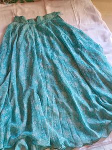 Beautiful Teal Floral skirt