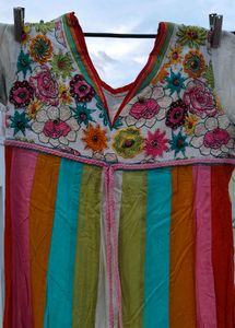 Colorful Striped Kurta set