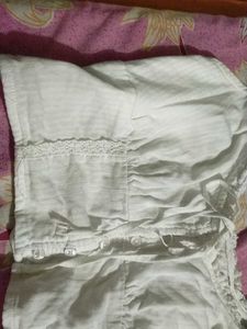 white lace trim top