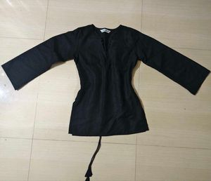 Elegant Black Corset Kurti
