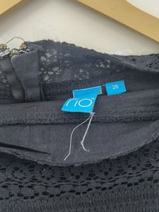 Black Lace Mini Skirt