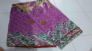 Printed (Work) Saree With Unstitched Blouse