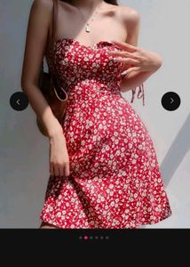 Floral Print Strapless Mini Dress