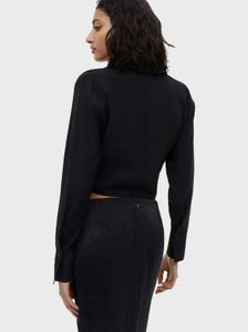 H&amp;M, Crop Button Down Shirt