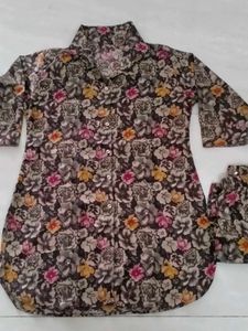 Floral Print Kurta Set