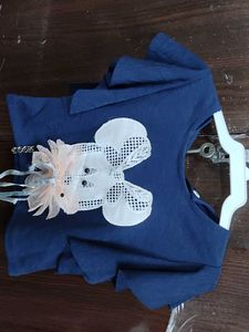 Cute Blue Mickey Mouse Top