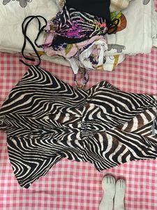 Y2K Stylish Zebra Print Top