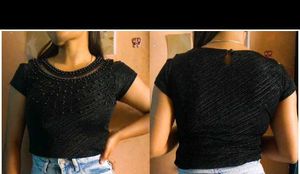 ❤️Black pearl Fancy Top &amp; Unique Jeans Set❤️