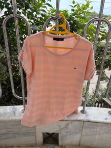 Tommy Hilfiger Striped Glitter Top