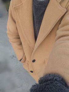 Unisex Elegant Tan Trench Coat
