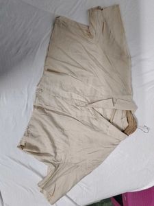 Women's Beige Button-Up Shirt