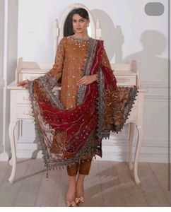 Elegant Embroidered Kurta with Dupatta
