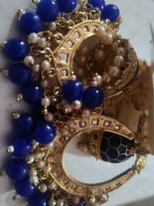 Blue Jhumka Earrings