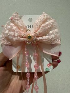 Korean Cute Pink Bow Hair Clip