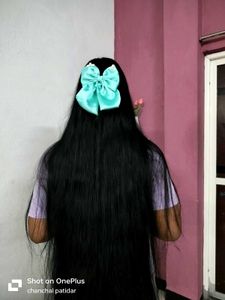 Elegant Teal Satin Bow Hair Clip