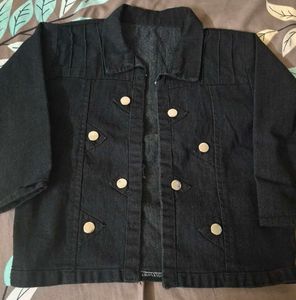 Classic Black Denim Jacket