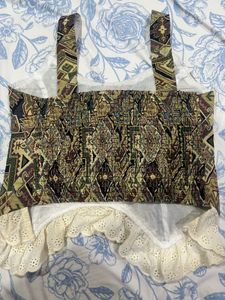 Vintage Corset Crop Top