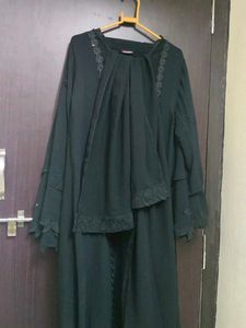 Elegant Black Abaya with Embellishments