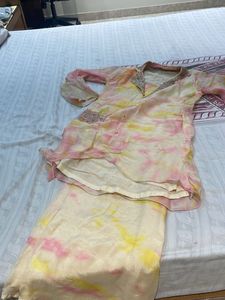Elegant Tie-Dye coord Kurta Set