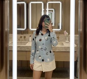 Stylish Polka Dot Button-Up Shirt