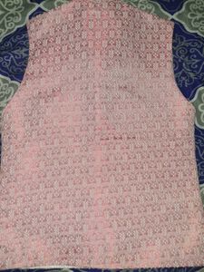 Baby Pink boys kurta three piece set
