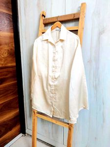 Women's Classic cream Shirt Size-38