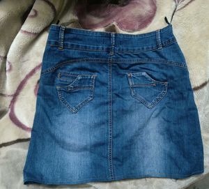 Denim Mini Skirt