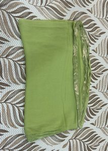 Green Leaf Print Scarf