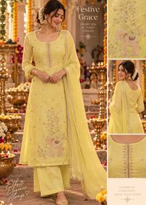 (NEW) Beautiful Motif Embroidered Dress Material