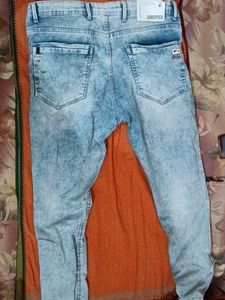 Men's Acid Wash Distressed Jeans new  hai
