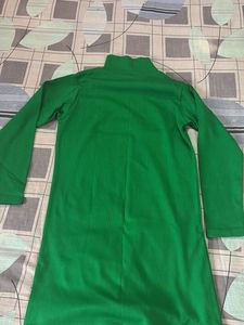 Green Turtle Neck Kurta