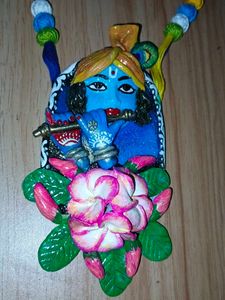 Handmade Krishna Pendant Necklace